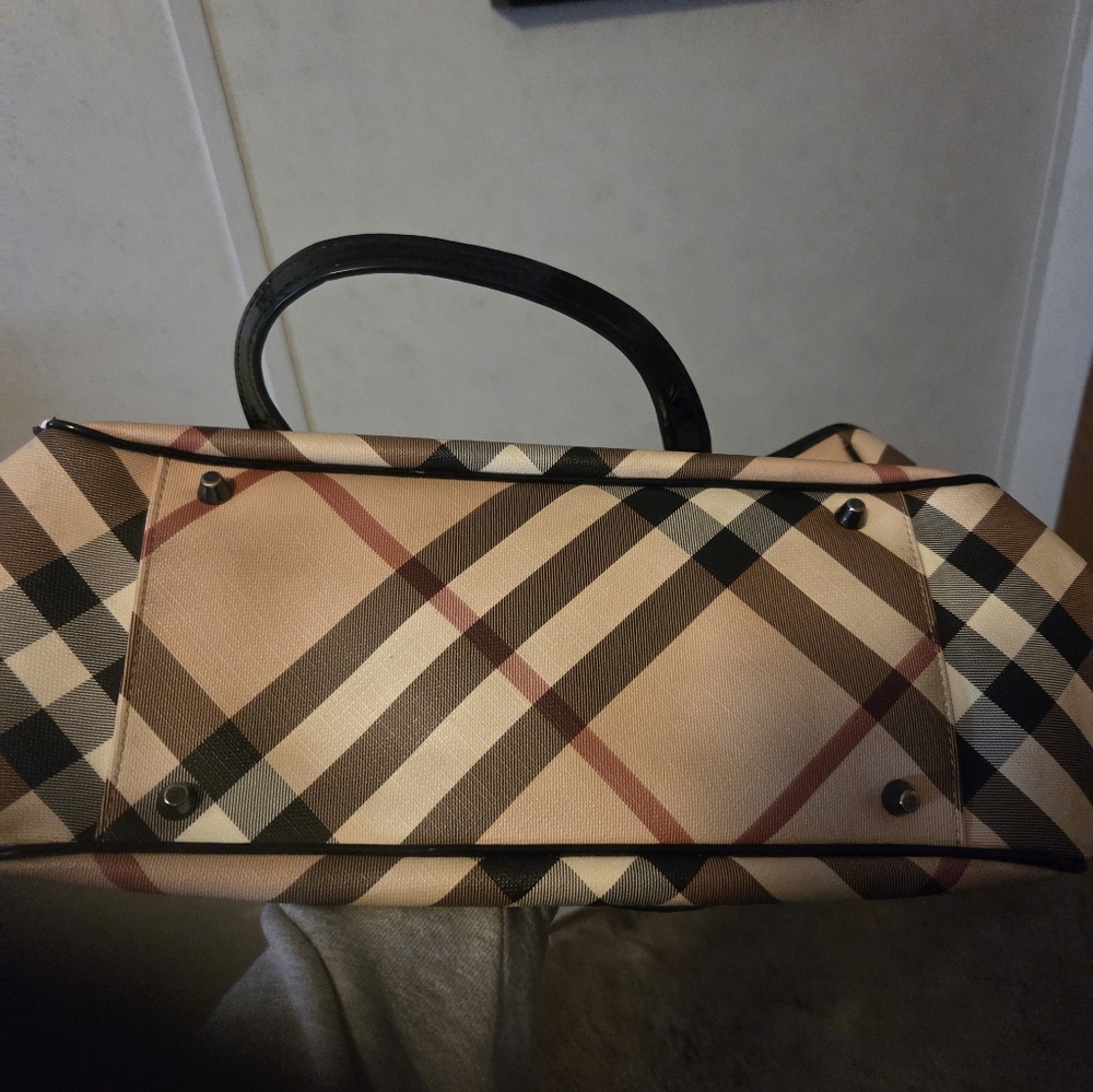 Burberry plaid tote bag - Picture 5 of 10